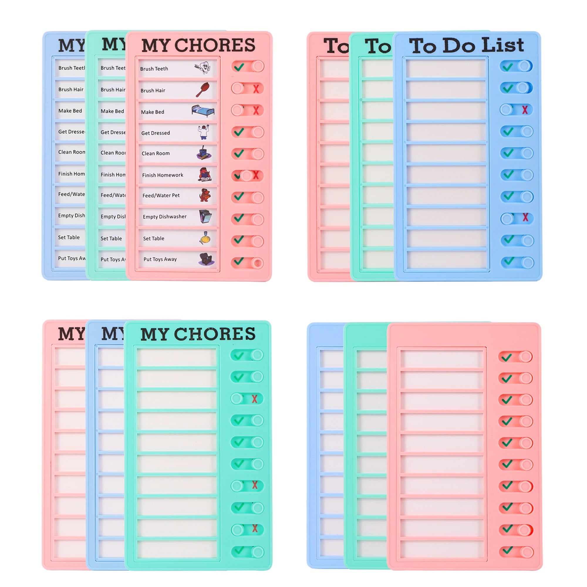 Reusable My Chores Checklist Task Board Daily Schedule Planner Memo Ch ...